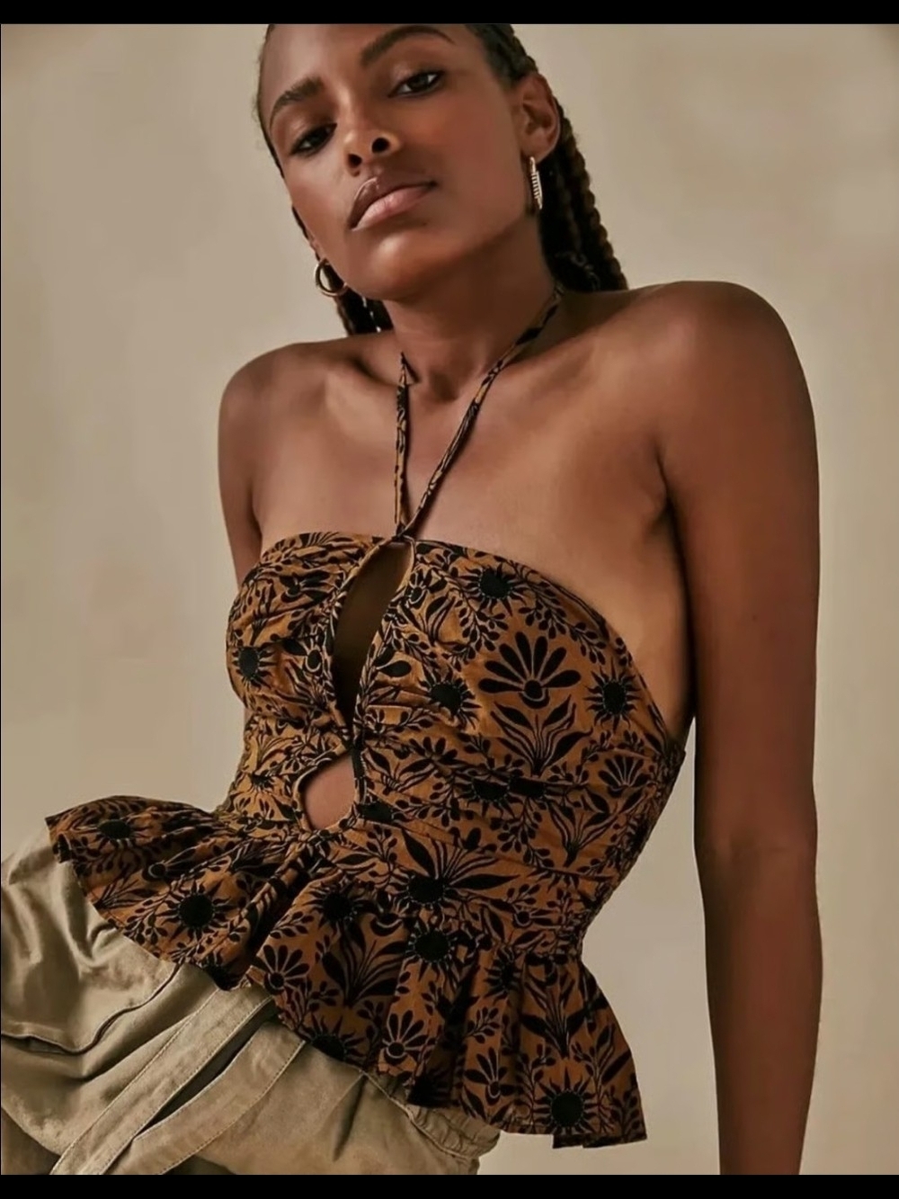 Free People Dandelion Halter Top | Size Small